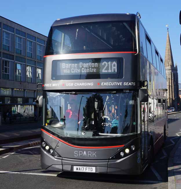 Plymouth Citybus Alexander Dennis Enviro400CITY Spark 556